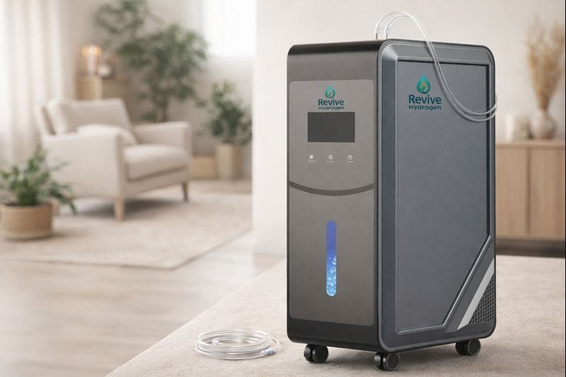 Revive Hydrogen HYD-3000 generator in a wellness center setting