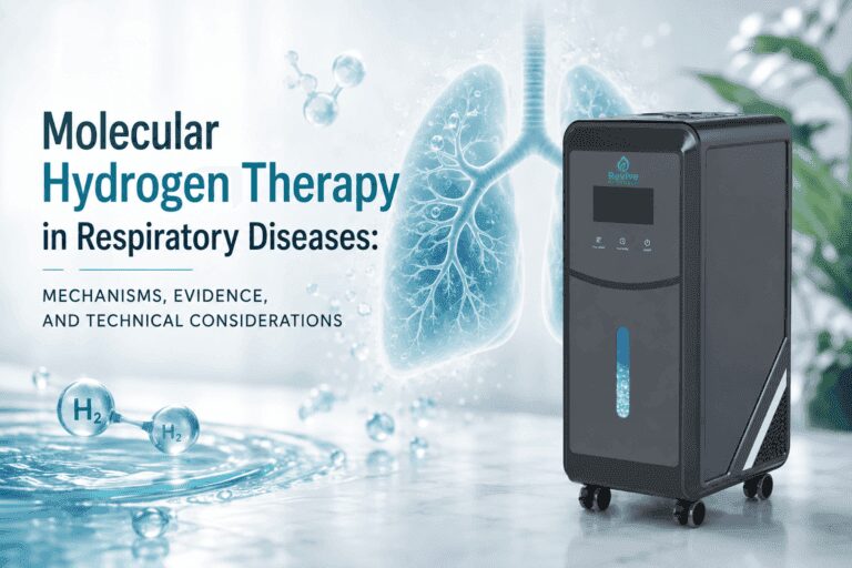 Molecular hydrogen inhalation generator for respiratory health support