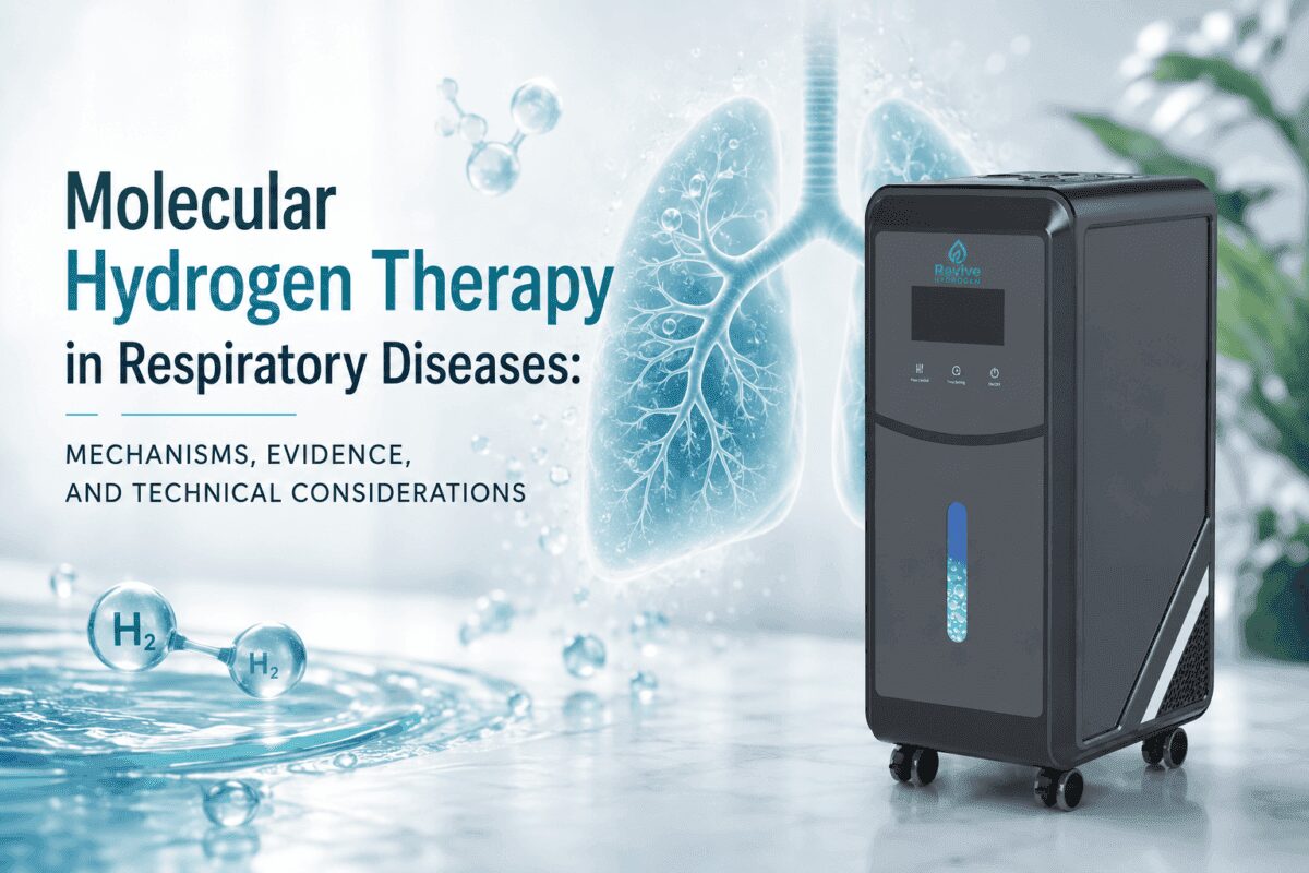 Molecular hydrogen inhalation generator for respiratory health support
